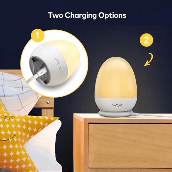 VAVA VA-CL006 Kids Baby Night Light ABS+PC Touch Control Timer Setting in Pink - Picture 3 of 13